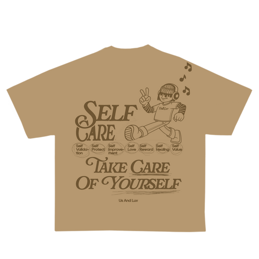 Brown Self Care t-shirt