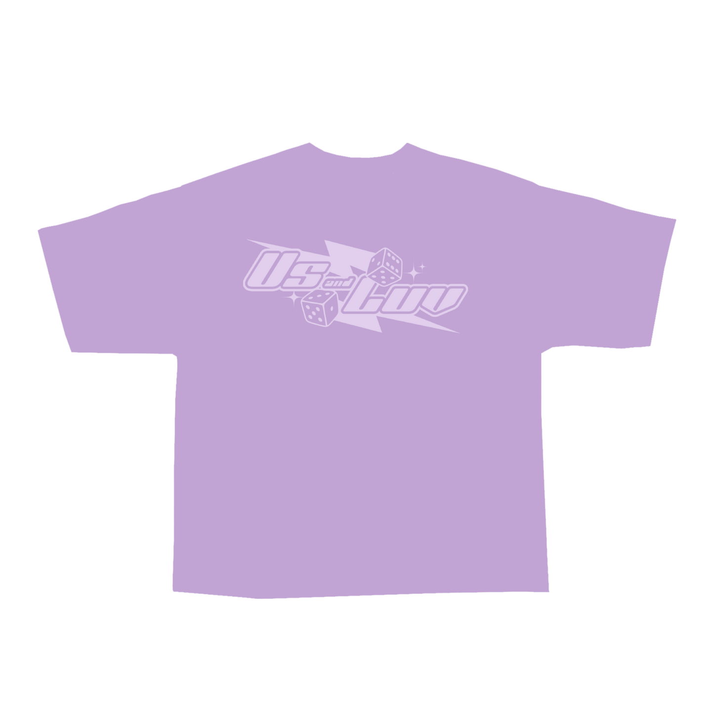 Lavender Saturn Dice t-shirt