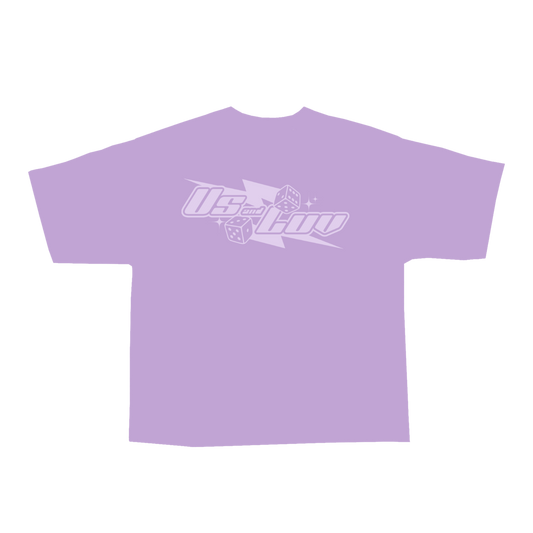 Lavender Saturn Dice t-shirt