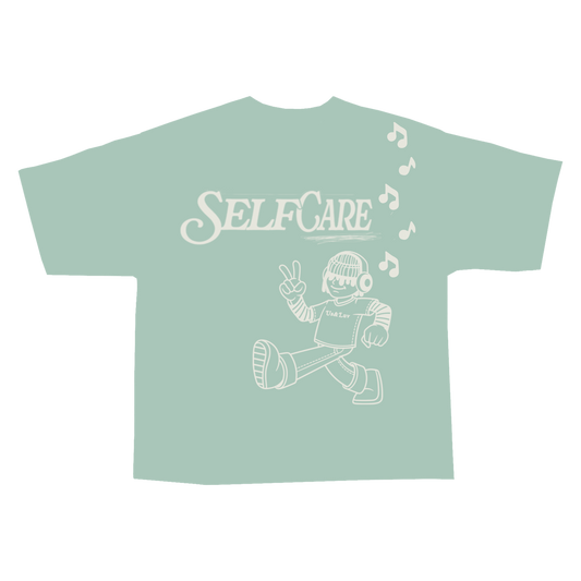 Oil green Self Care Character t-shirt